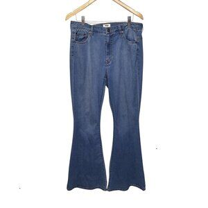 Tokyo Darling Women’s Jeans Size 12 Super High Waist Bell Bottoms Flare